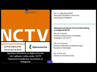 Ht J&V organogram: Openbaar Ministerie, Rijksrecherche en NCTV zijn genformeerd!