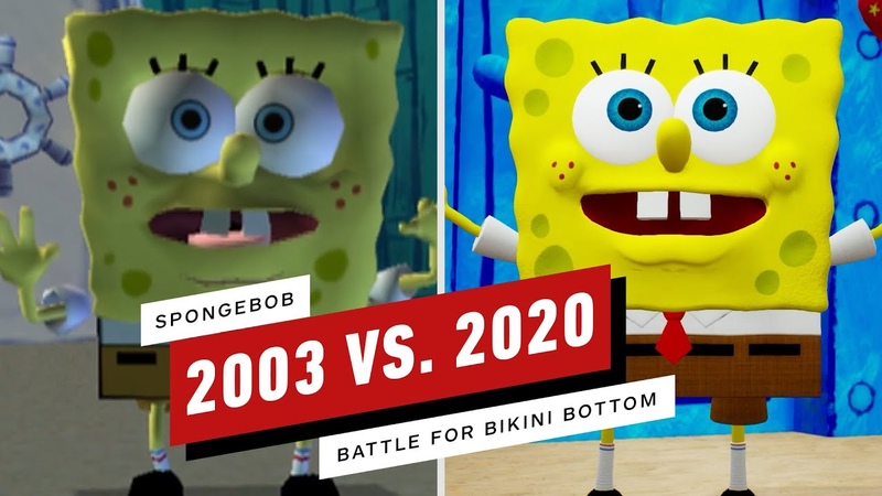 Sponge Bob: Battle for Bikini Bottom: 2003 vs. 2020 Graphics
