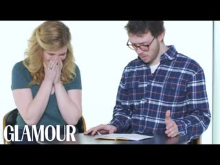Guys Read Their Girlfriends' Old Diaries - Megan & Nathan l Relationships l Glamour