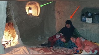 A really hard but lovely life in the Zagros Mountains/The Plastering End of Grandmother's Cave