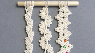 3 FLORAL MACRAME LEAF PATTERNS FOR MICRO & MACRO MACRAM