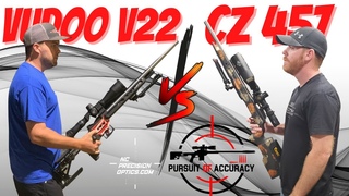 22LR LONG RANGE CZ 457 VS VUDOO V22 @ 400 YARDS ( EGGS )