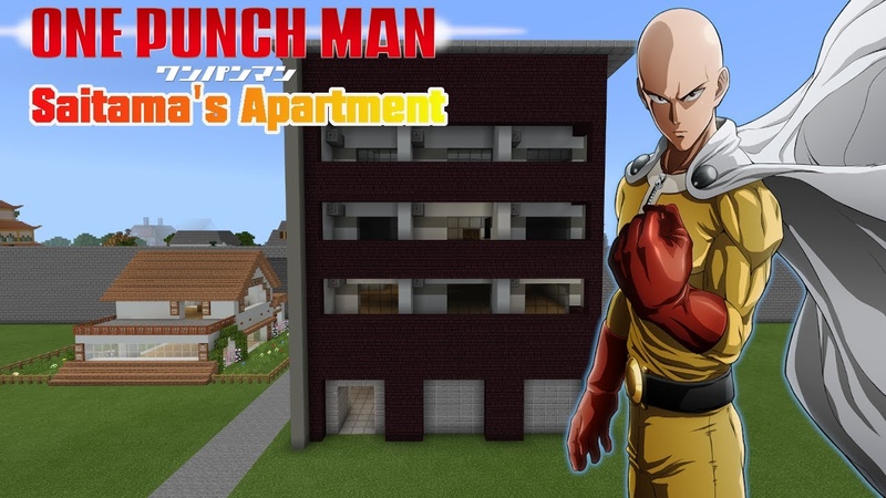 Minecraft Tutorial : Saitamas Apartment , One Punch Man Anime