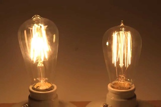 Energy saving with LED Filament Bulbs Comparison with Edison Incandescent