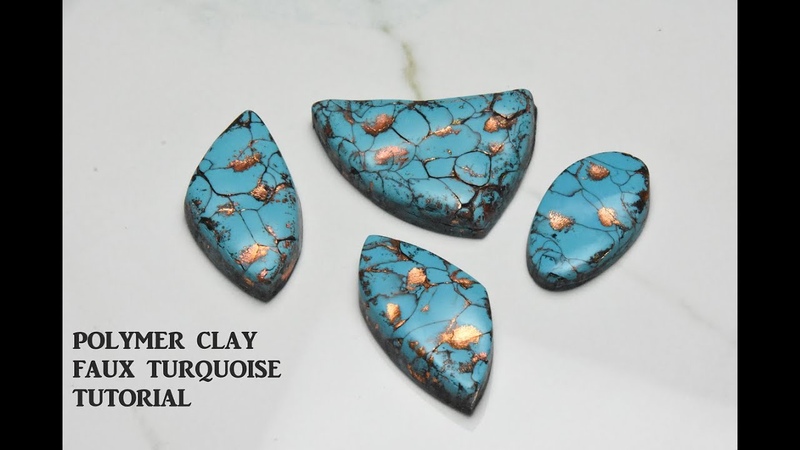 Polymer Clay Project: Faux Turquoise stone