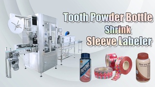 HYTS-150-B Tooth Powder Bottle Shrink Sleeve Labeling Machine