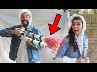 Painting Denim Jackets with our Air Cannon