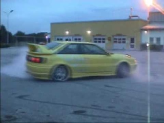 Audi coupe quattro: BURNOUT