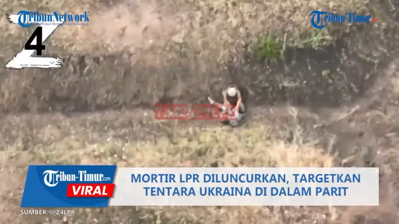 Mortir LPR Diluncurkan, Targetkan Tentara Ukraina di Dalam Parit,