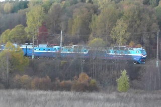 Электровозы ЧС7-043, ЧС7 с поездом № 132 Брест - Москва