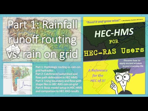 HEC HMS for HEC RAS Users Part 1 of 4: Rainfall runoff routing vs rain on