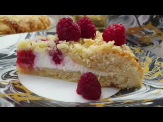 Нежный и вкусный творожный пирог с малиной. Выпуск № 30