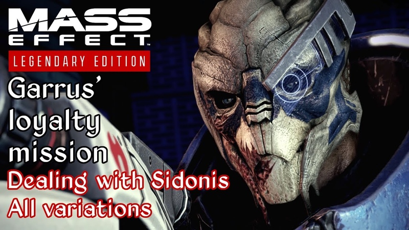 Mass Effect 2 Garrus: Eye for an Eye Dealing with Sidonis All