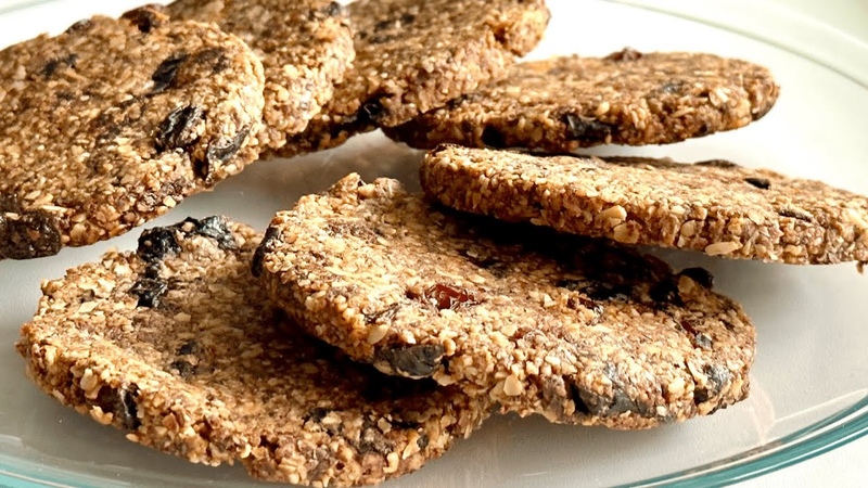 Knusprige Haferkekse ohne Zucker, ohne Mehl, ohne Eier Mageres