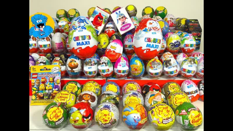 50 Яиц С Сюрпризом Мега Обзор Коллекции фигурок из разных