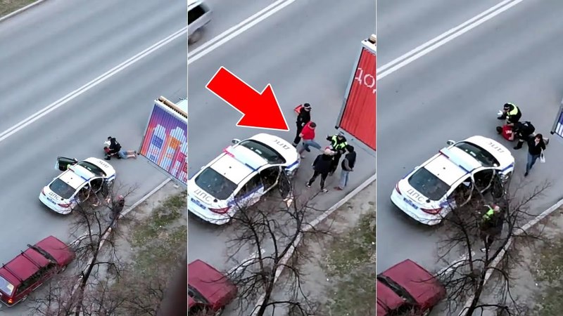 В Тюмени пьяный водитель пнул инспектора