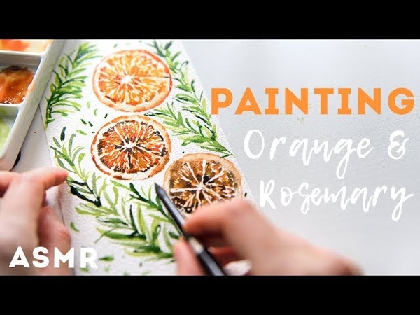 Modern Watercolor for Beginners, Orange Rosemary