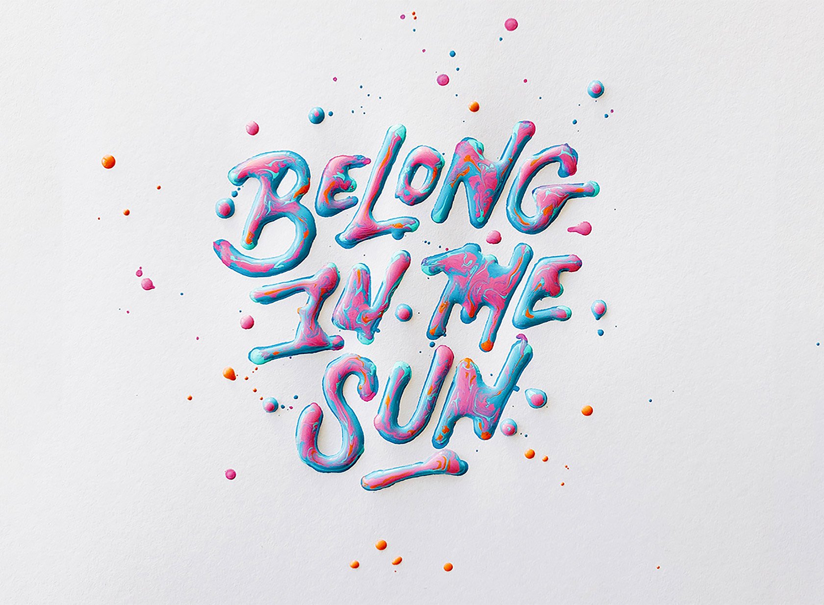 Леттеринг акрилом от Гехана Маги