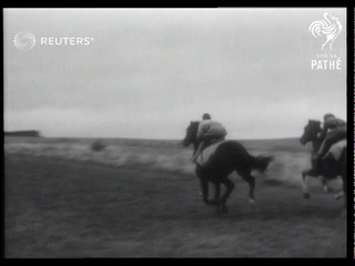 HORSE RACING: Lester Piggot wins Ascot on Abrahams Star (1950)