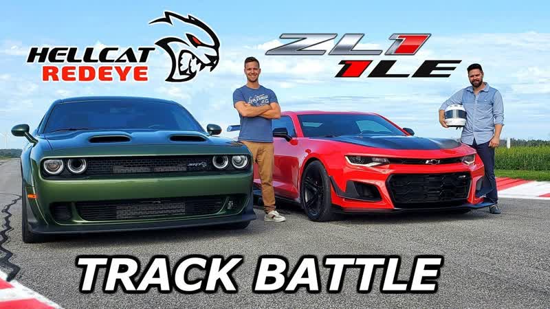 2019 Dodge Hellcat Redeye vs Chevy Camaro ZL1 1 LE DRAG RACE LAP