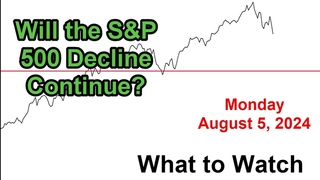 S&P 500 What to Watch for Monday August 5, 2024
