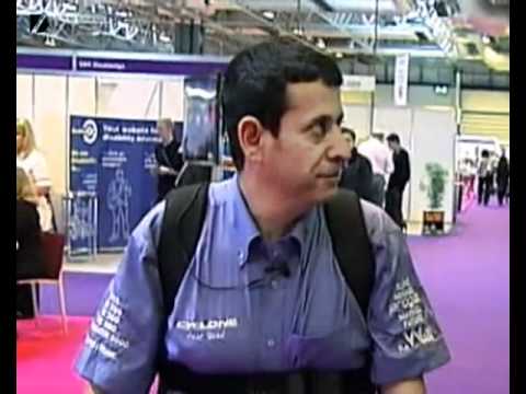 Robot Exoskeleton helps man walk after 20yrs in a