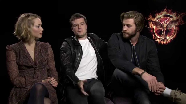 Jennifer Lawrence, Josh Hutcherson Liam Hemsworth Mockingjay Part