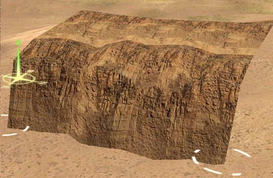DG Uintah white river canyon cliff top 2c variation -20 degrees
