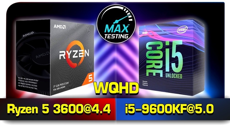 Ryzen 3600 vs i5 9600k 2560x1440 (