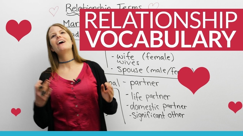 Learn English Vocabulary: The people we LOVE spouse, girlfriend,