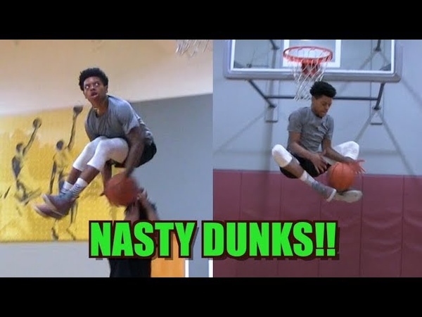 Tyler Currie Dunk Session w, Elijah Bonds Under Both Legs Over
