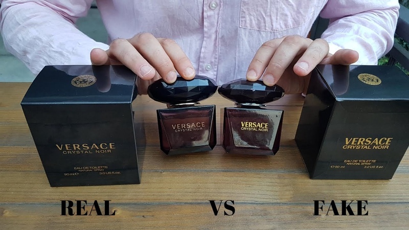 Fake vs Real Versace Crystal Noir