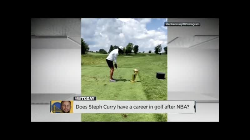 Could Steph Curry have a career in golf after the NBA , NBA