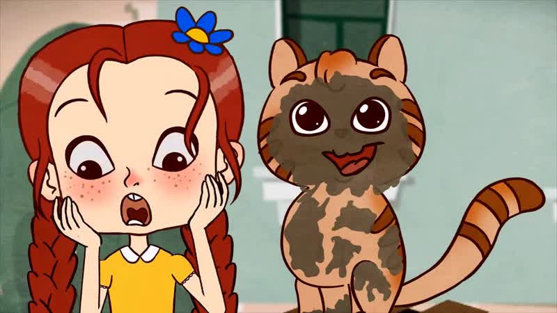 Opposites interact Dirty and Clean educational video for
