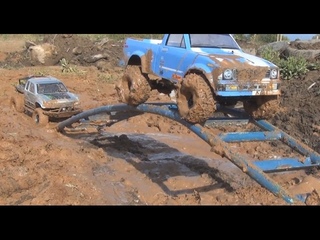 Трофи, грязь, лестница. RC4WD и Axial SCX10